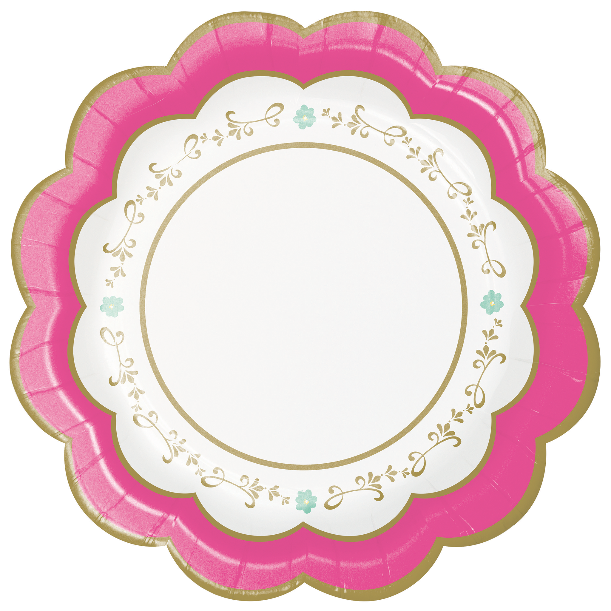 Floral Tea Party Scalloped Plate 7