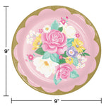Floral Tea Party Dinner Plates
