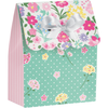 Floral Tea Party Favor Bag W/Ribbon