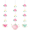 Floral Tea Party Hanging Cutouts (3 counts)