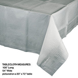 Shimmering Silver Paper Table-cover