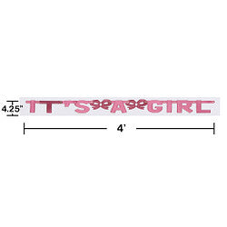 It's a Girl Banner 4 ft