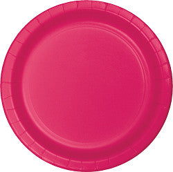 Hot Magenta 7" Luncheon Plates (24 counts)