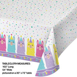 Llama Party Plastic Table-cover 54