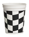 Black & White Checker Tumbler