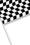 Black & White Checker Flag – Goparty Decoration