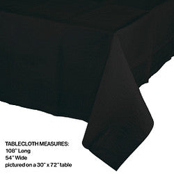 Black Velvet Paper Tablecover 54