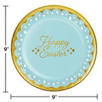 Golden Easter Dinner Plates Foil Stamp