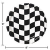 Black & white Checker 9" Dinner Plates