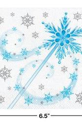 Snow Princess Luncheon Napkin, Wand