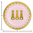Golden Easter Lunch Plates Foil Stamp