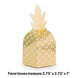 Pineapple Wedding Favor Box