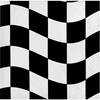 Black & White Checker Beverage Napkins