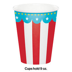 Circus Time Party 9 Oz Hot/Cold Cup ( 8 cups)