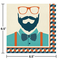 Hipster Birthday Lunch Napkins (16 counts) 2-Ply