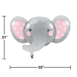 36" Enchanting Elephant Girl Shaped