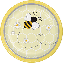 Bumblebee Baby Plastic 7" Lunch Plates ( 8 counts)