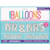 Foil Silver Mr. & Mrs.  Letter Balloon Banner