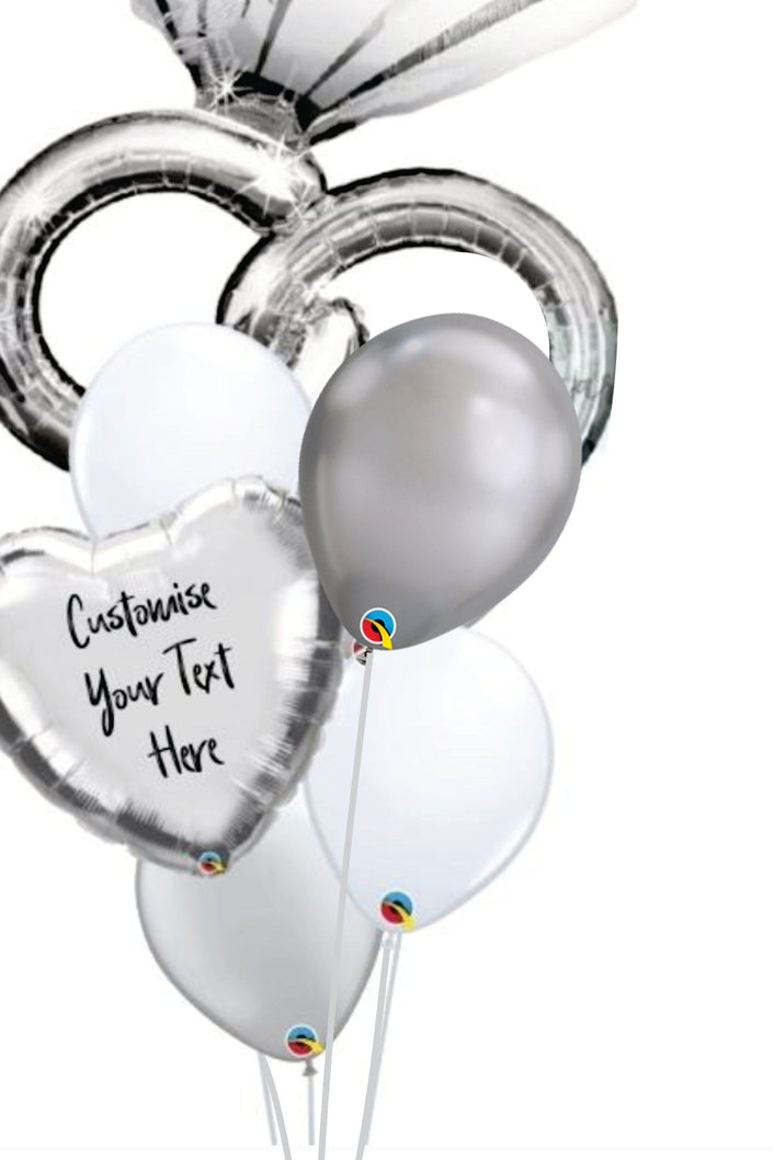 Wedding Rings Personalized Balloon Bouquet